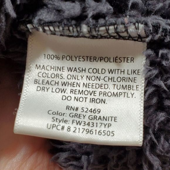 Super‎ soft fleece hooded teddy jacket plus size 2X - Picture 4 of 6